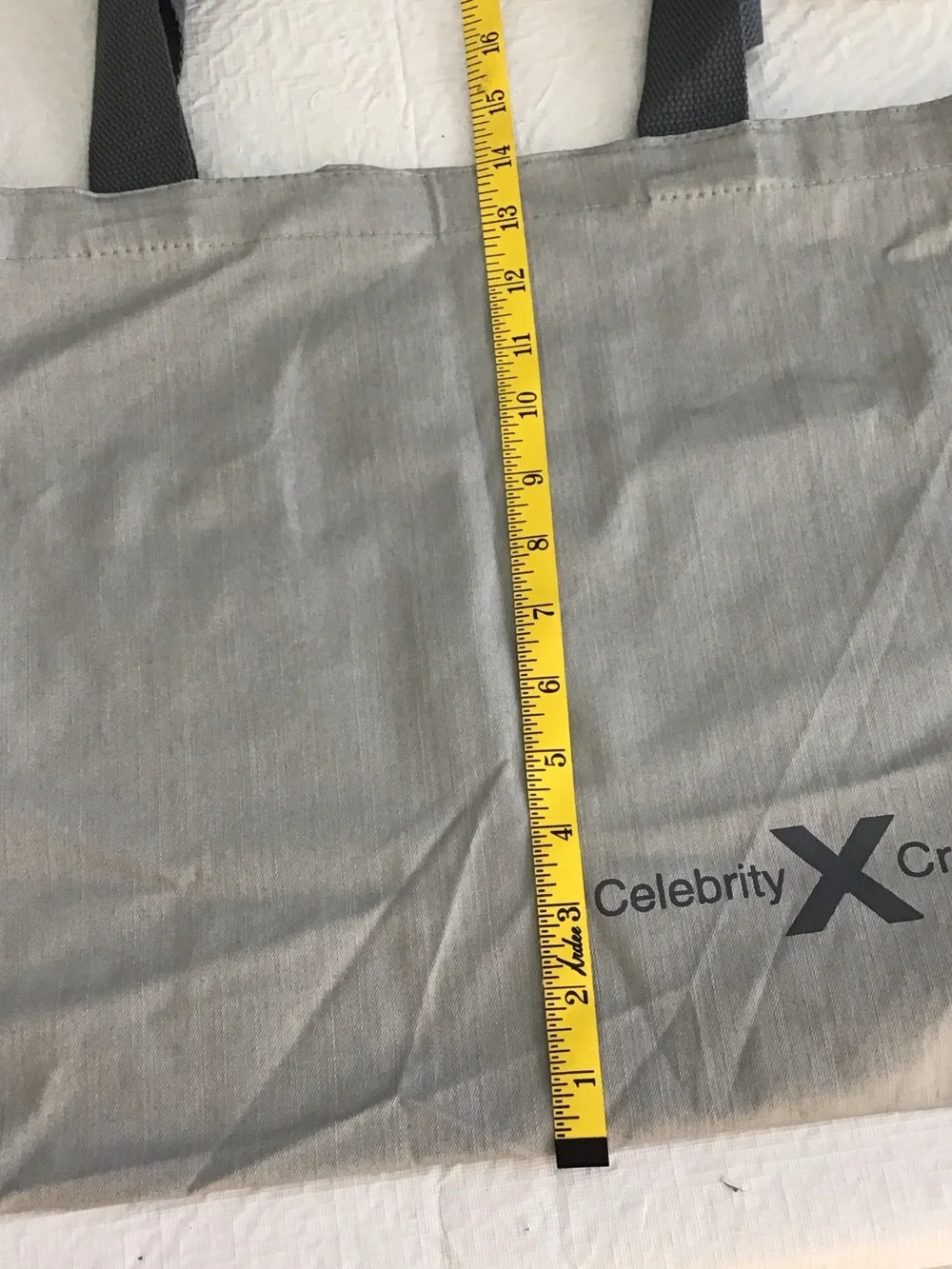 Light Gray Tote Bag with Matching Pouch NWOT. ##